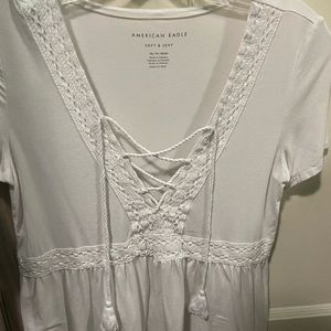 Adorable White American Eagle Soft and Sexy t-shirt.